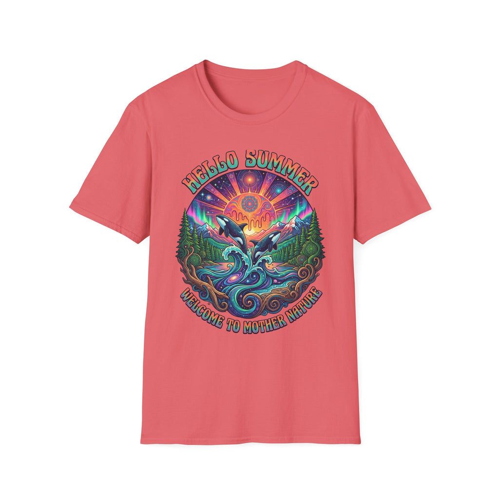 Hello Summer— Retro Orca Conservation T shirt