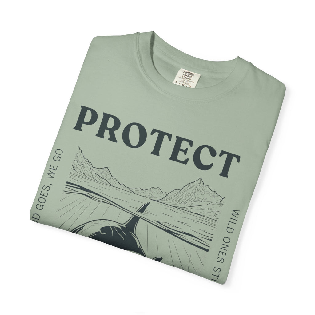 Protect The Pod Orca T-Shirt — Marine Conservation Comfort Colors T Shirt