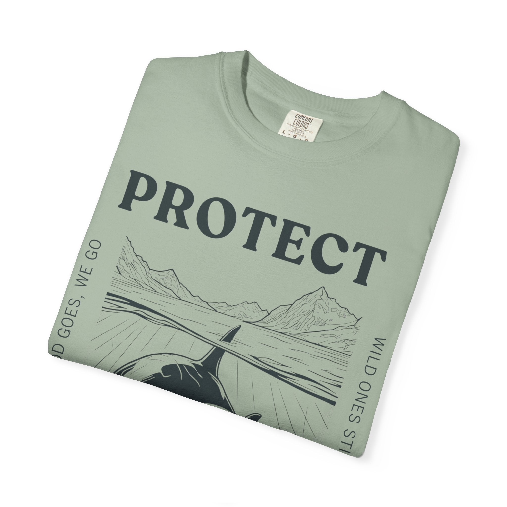 Protect The Pod Orca T-Shirt — Marine Conservation Comfort Colors T Shirt