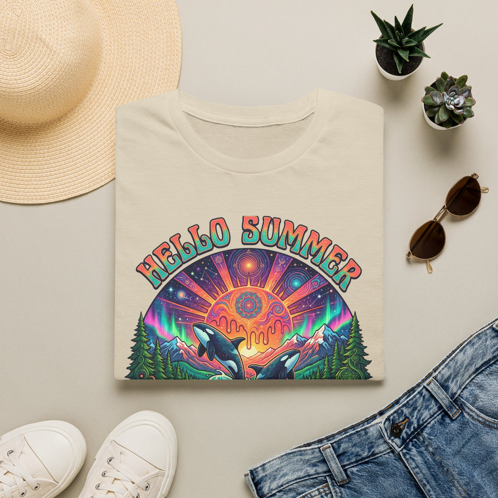 Hello Summer— Retro Orca Conservation T shirt