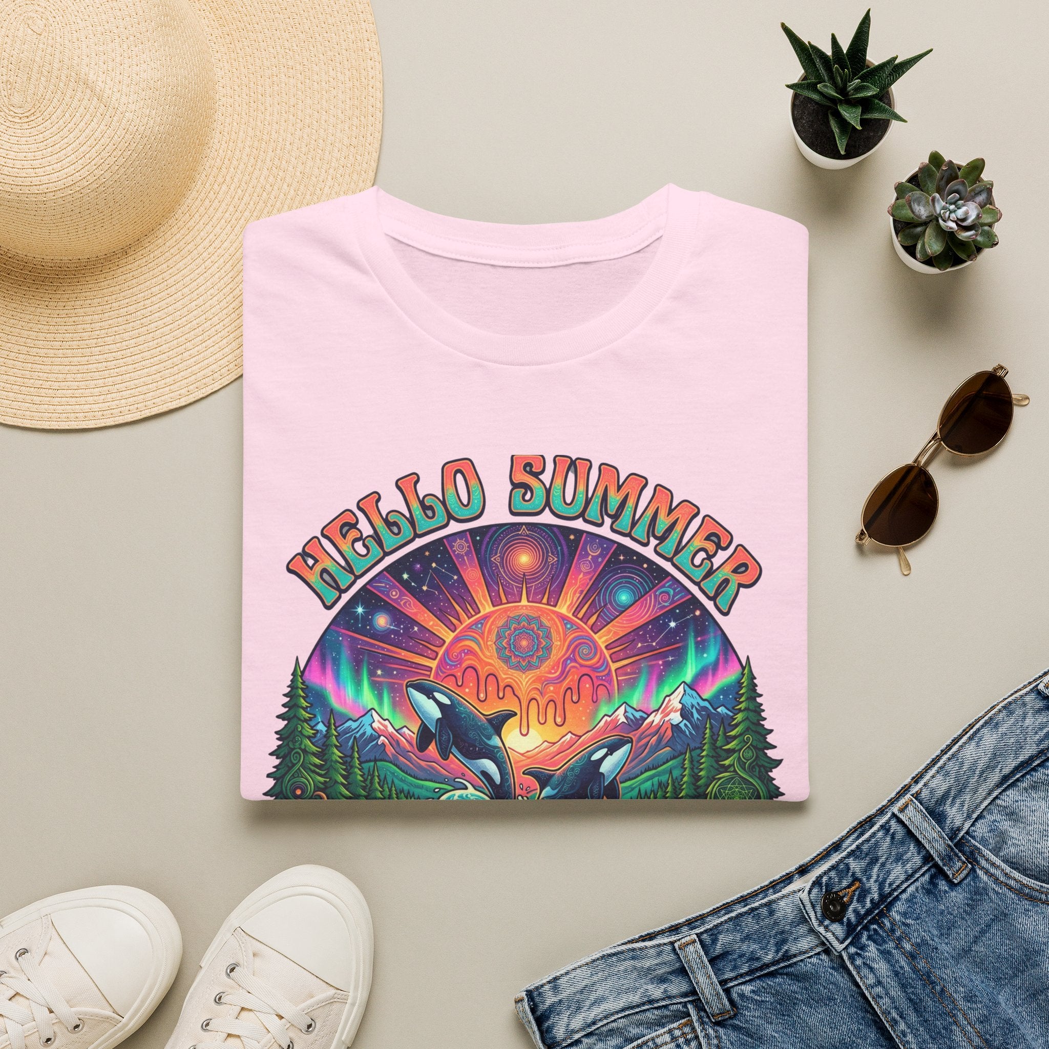 Hello Summer— Retro Orca Conservation T shirt