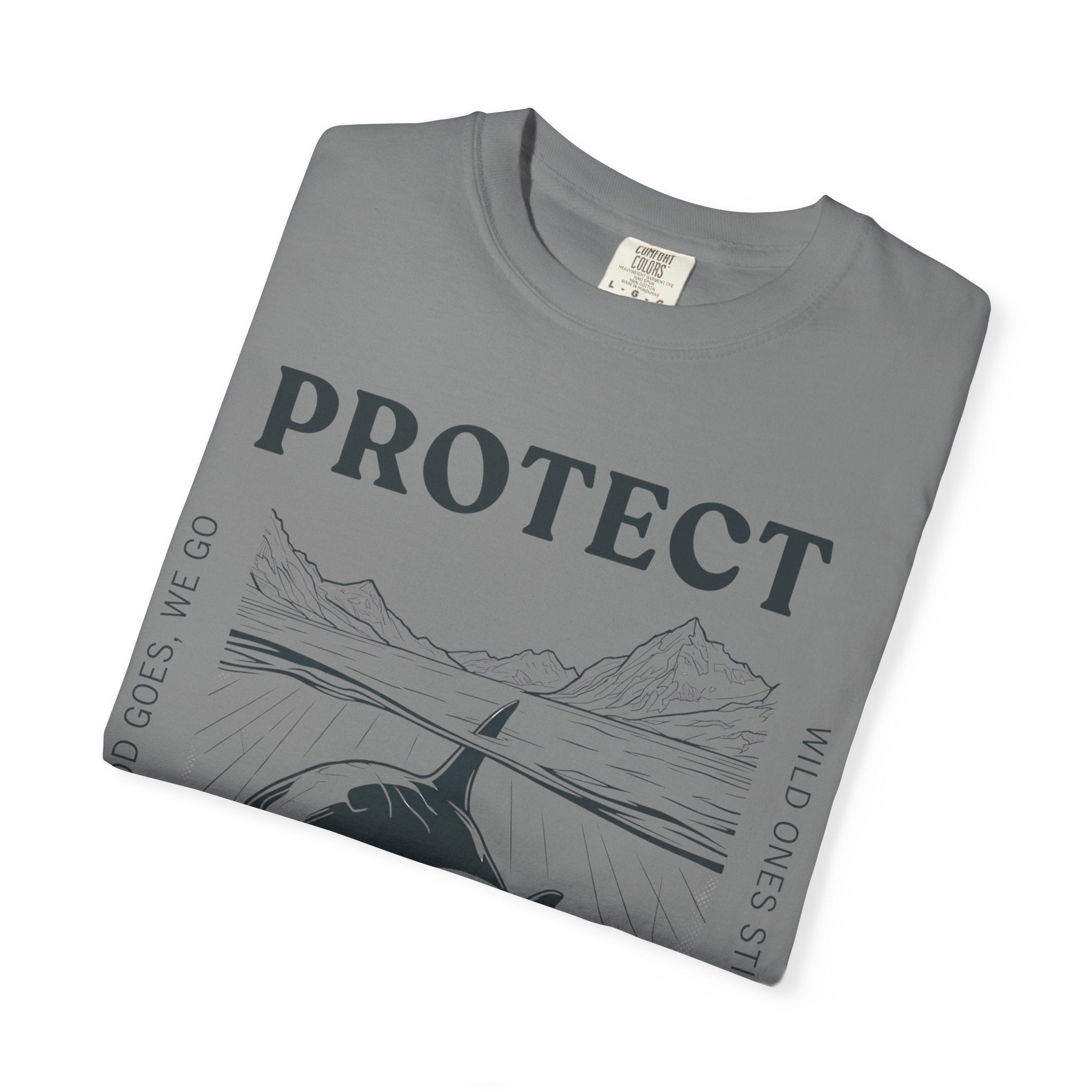 Protect The Pod Orca T-Shirt — Marine Conservation Comfort Colors T Shirt