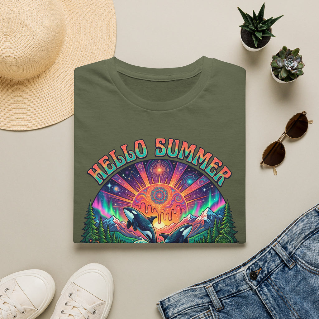 Hello Summer— Retro Orca Conservation T shirt