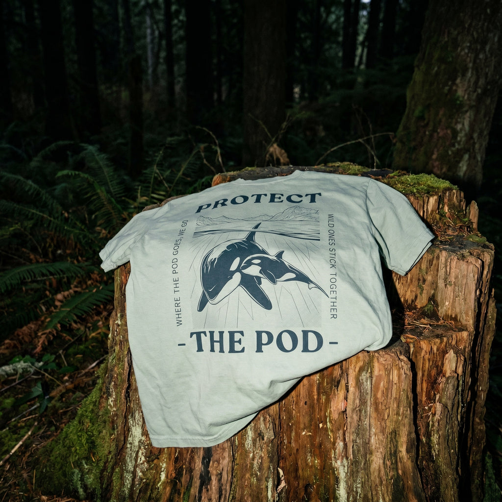 Protect The Pod Orca T-Shirt — Marine Conservation Comfort Colors T Shirt