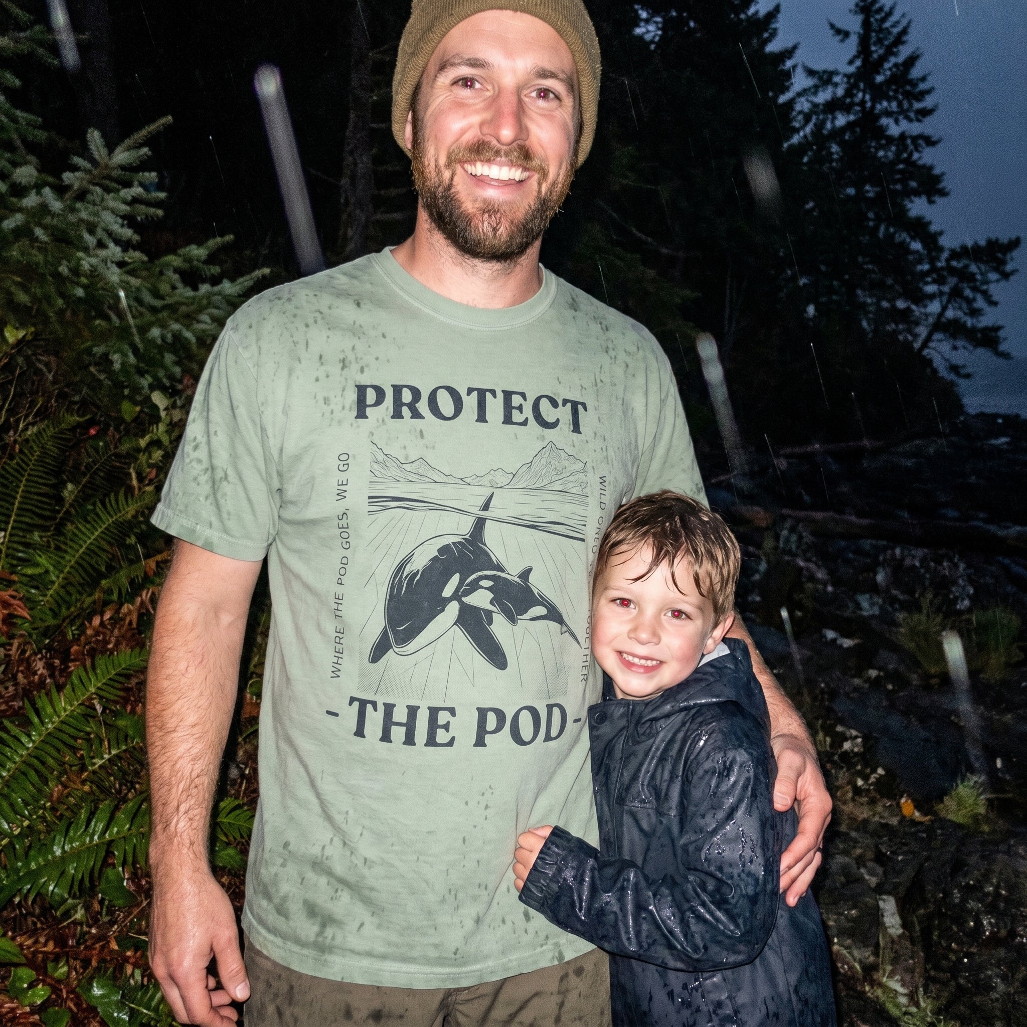 Protect The Pod Orca T-Shirt — Marine Conservation Comfort Colors T Shirt