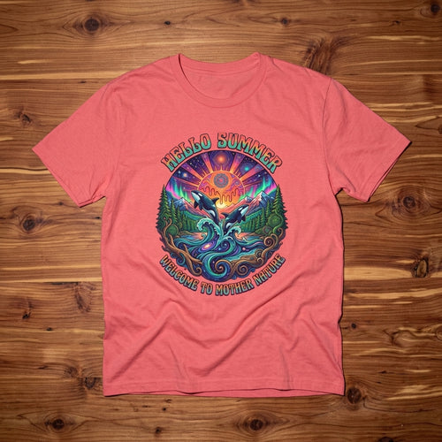 Hello Summer— Retro Orca Conservation T shirt