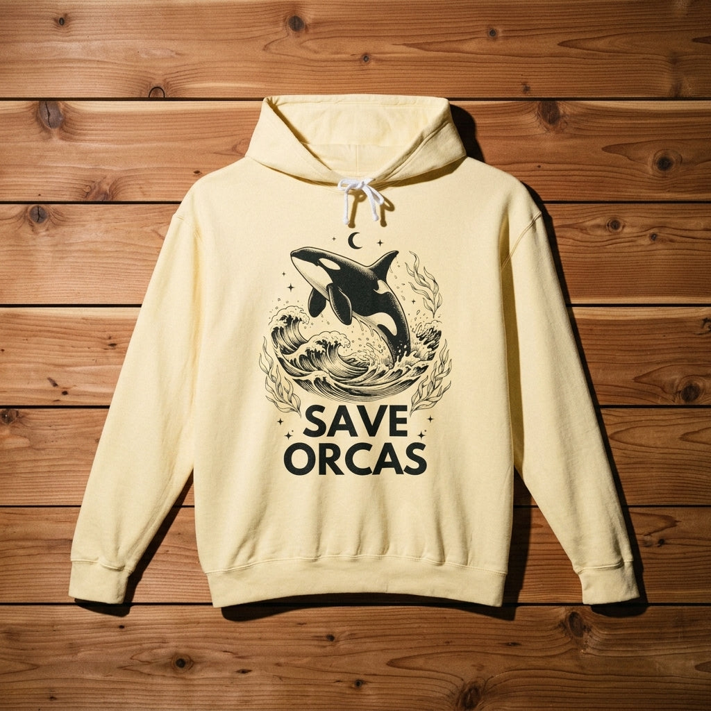 Save Orcas Hoodie — Marine Conservation Orca Rescue Sweatshirt