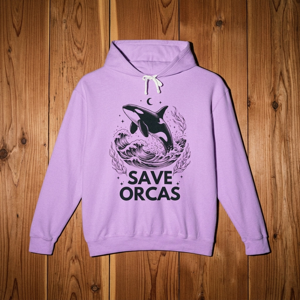 Save Orcas Hoodie — Marine Conservation Orca Rescue Sweatshirt