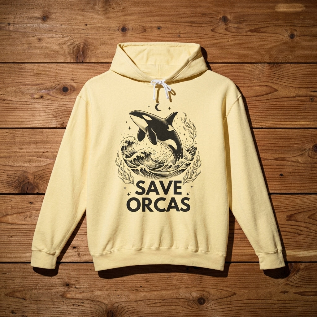 Save Orcas Hoodie — Marine Conservation Orca Rescue Sweatshirt