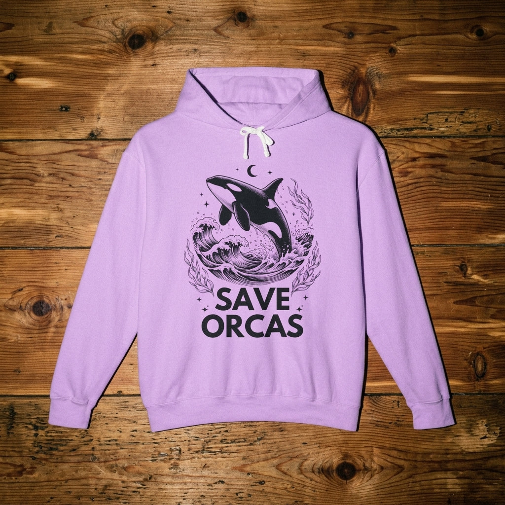 Save Orcas Hoodie — Marine Conservation Orca Rescue Sweatshirt