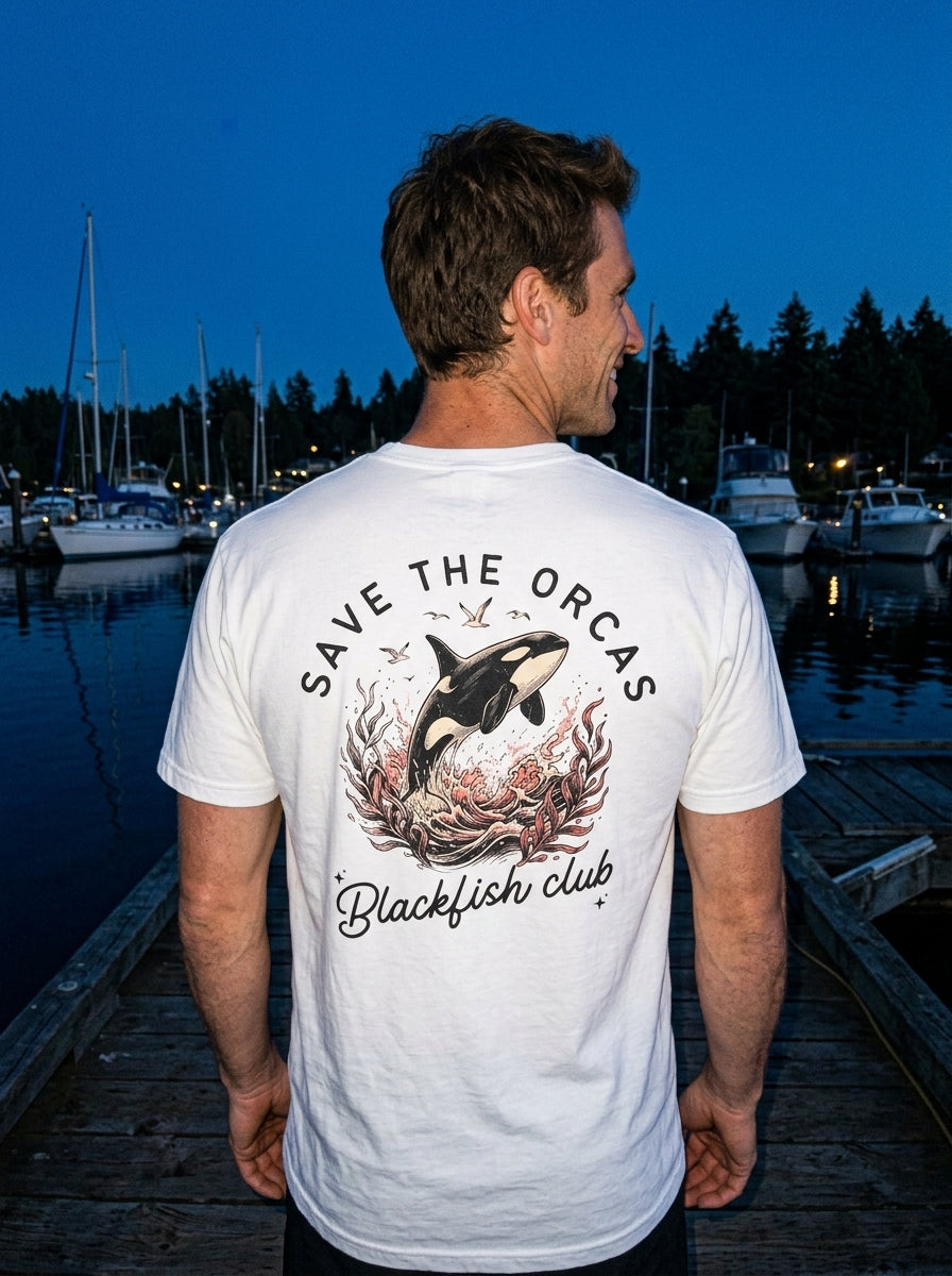 Save the Orcas Graphic T-Shirt — Marine Wildlife Rescue Tee