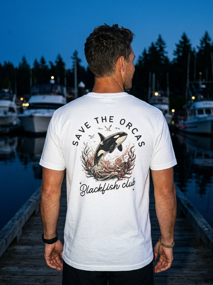 Save the Orcas Graphic T-Shirt — Marine Wildlife Rescue Tee