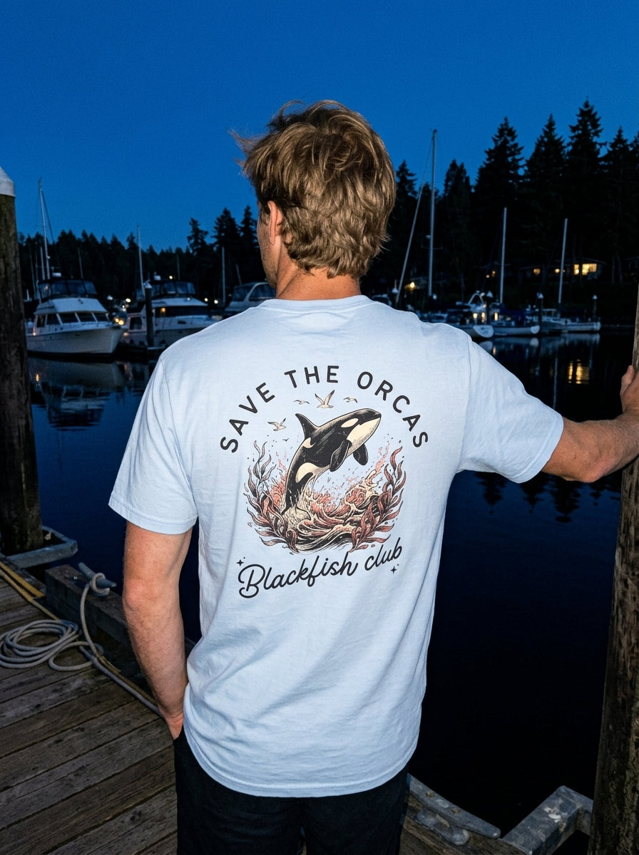 Save the Orcas Graphic T-Shirt — Marine Wildlife Rescue Tee