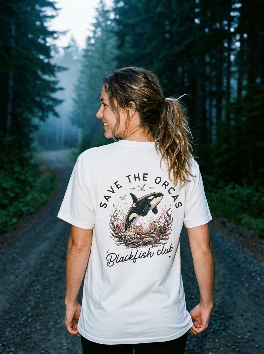 Save the Orcas Graphic T-Shirt — Marine Wildlife Rescue Tee