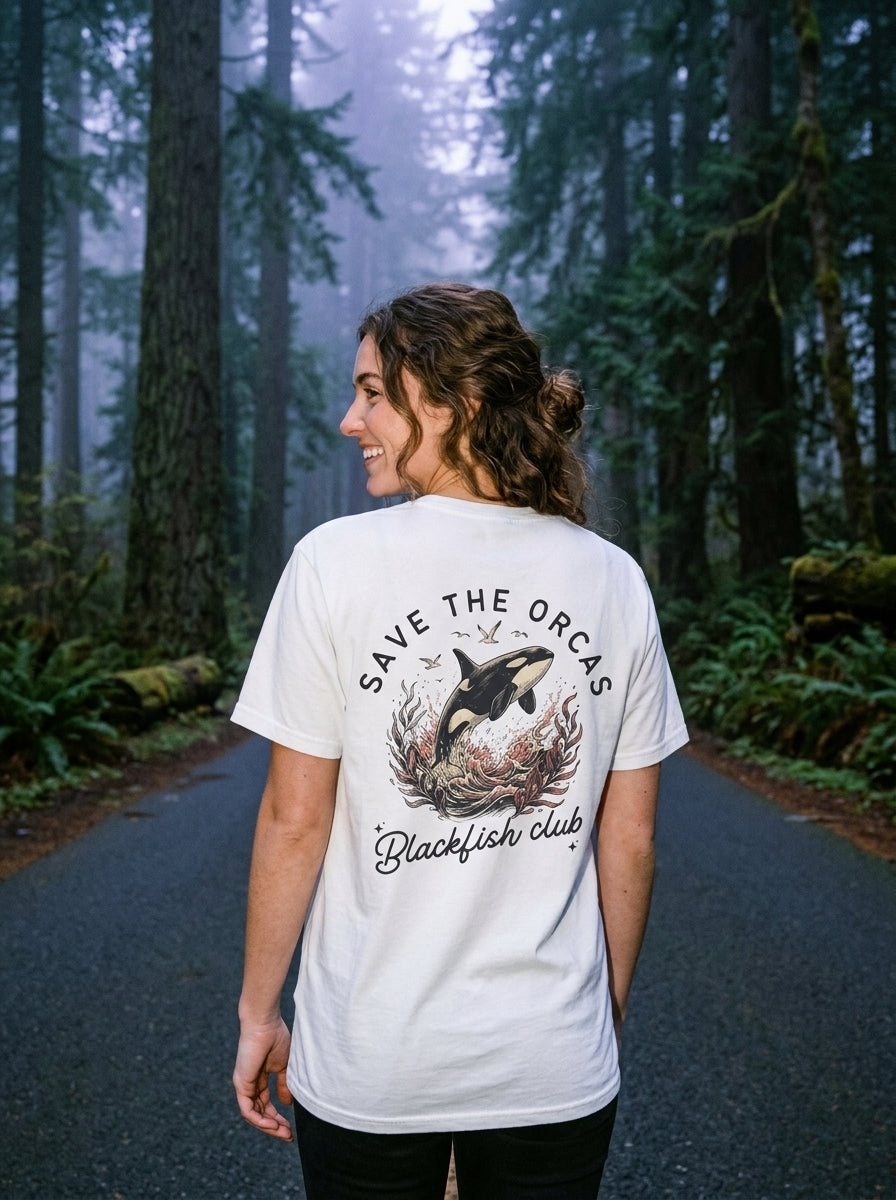Save the Orcas Graphic T-Shirt — Marine Wildlife Rescue Tee