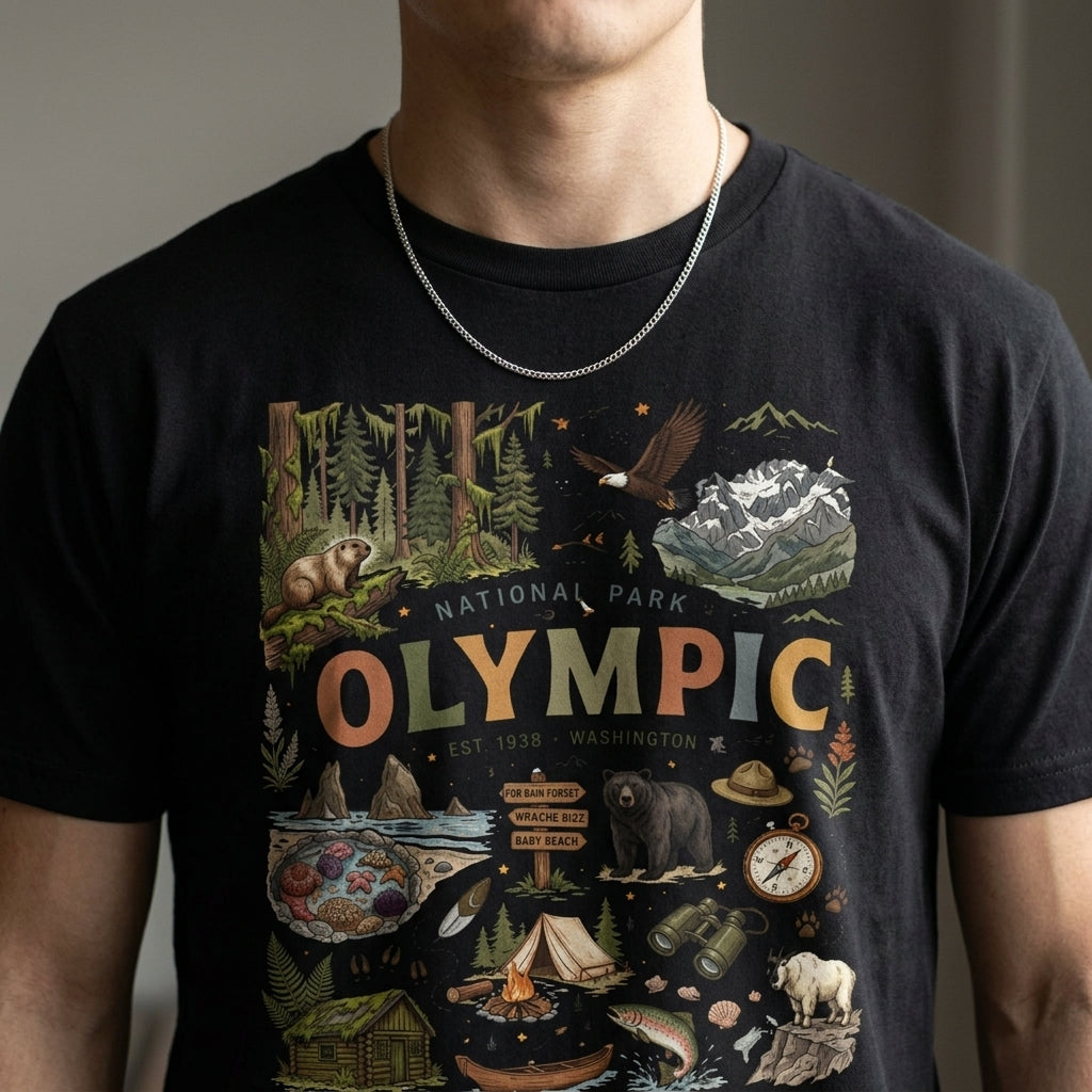 Olympic National Park Vintage 70's Conservation T Shirt