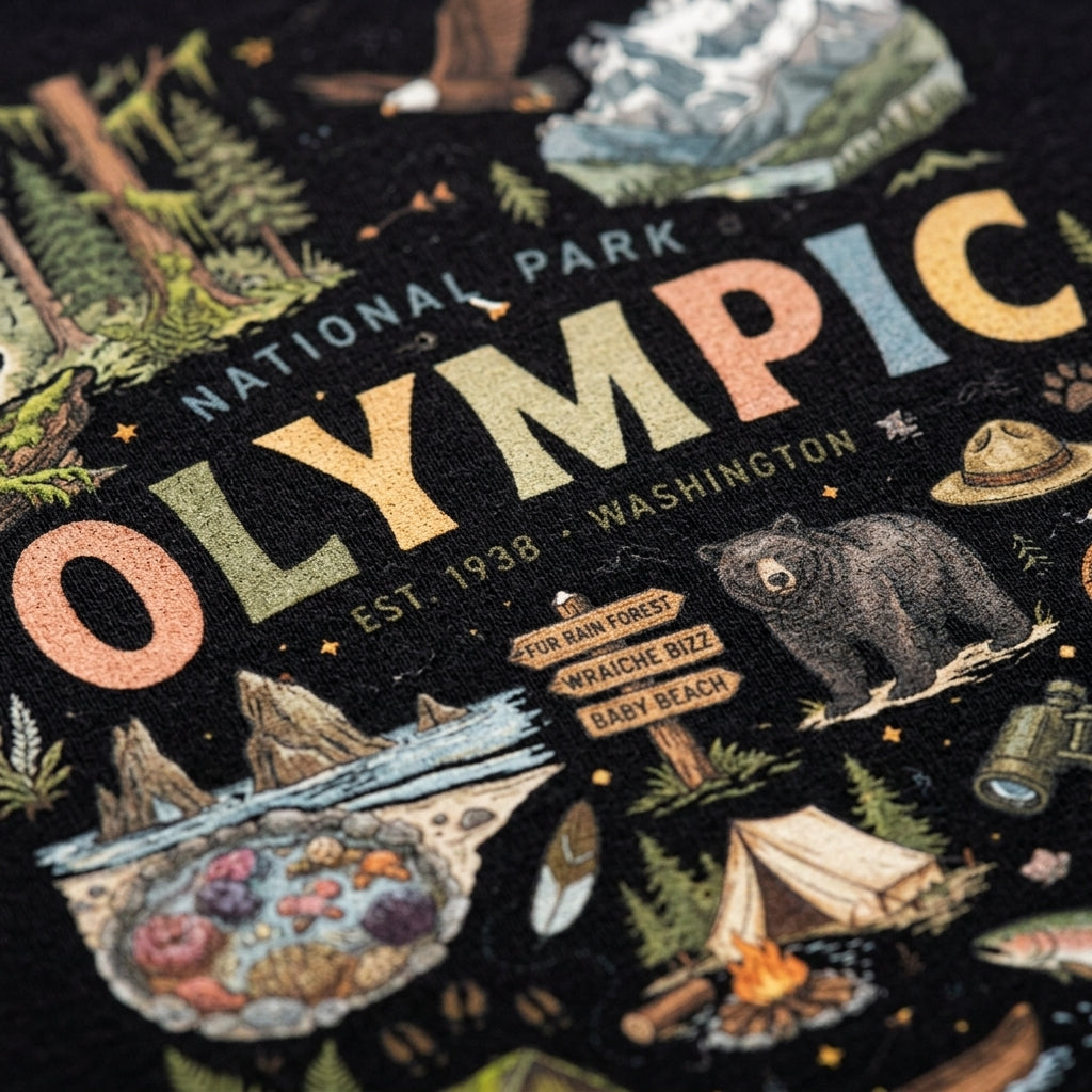 Olympic National Park Vintage 70's Conservation T Shirt