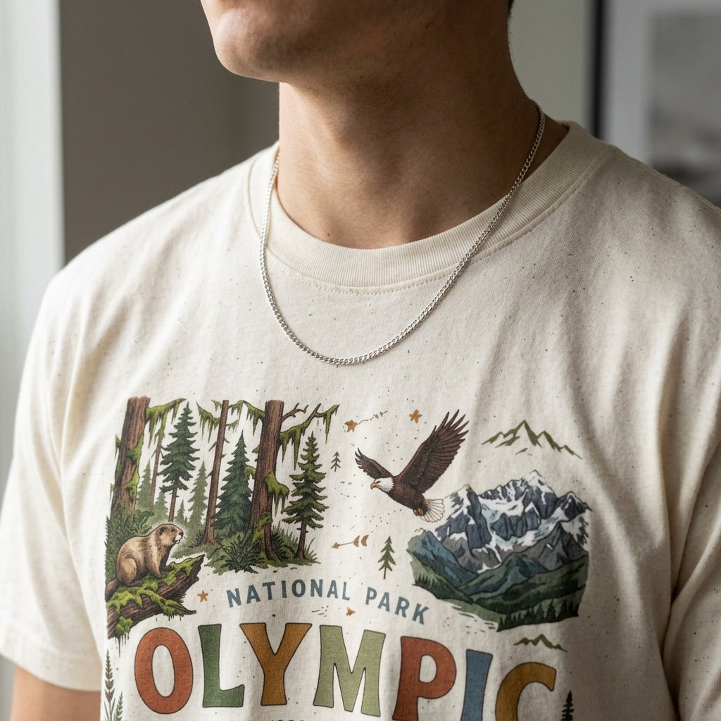 Olympic National Park Vintage 70's Conservation T Shirt
