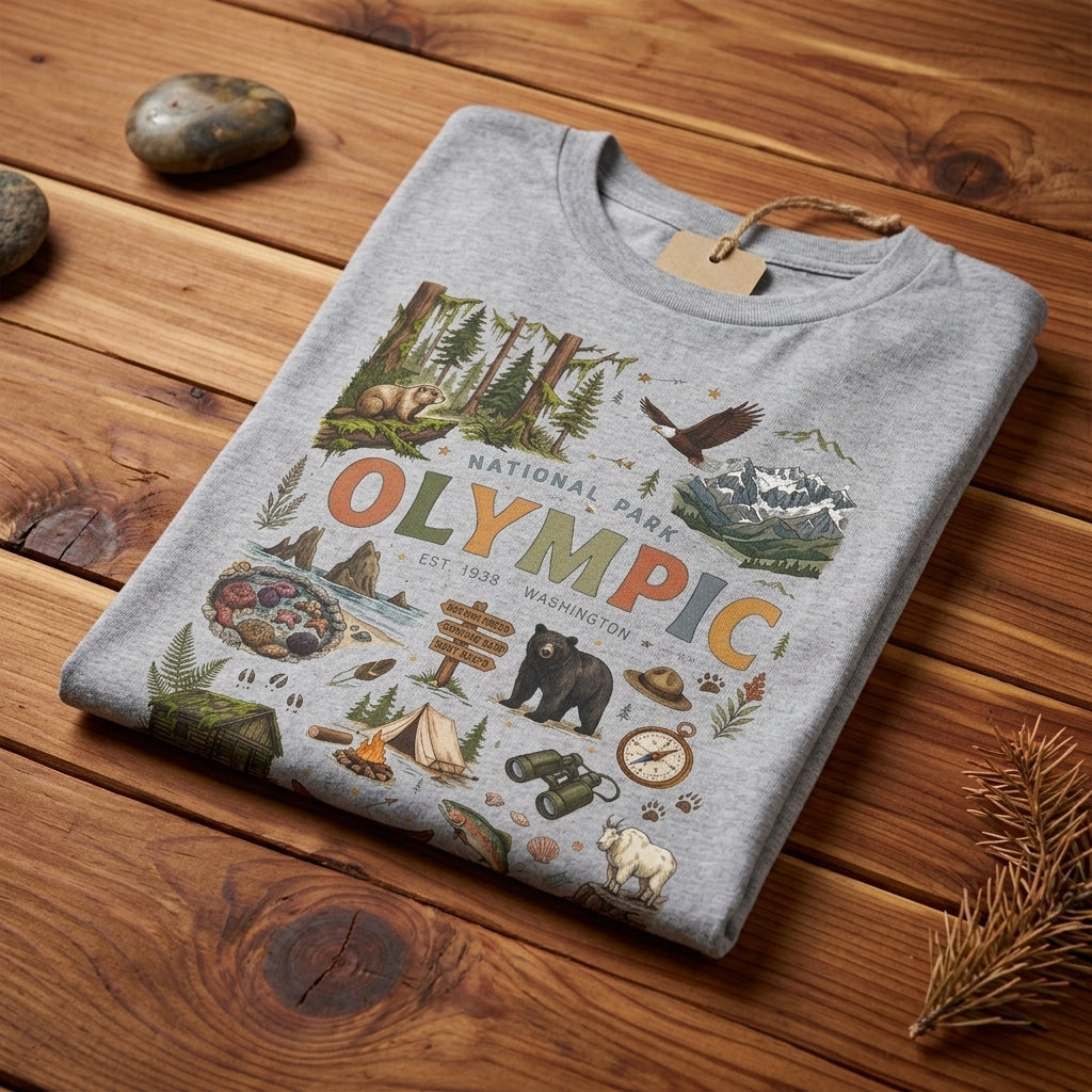 Olympic National Park Vintage 70's Conservation T Shirt
