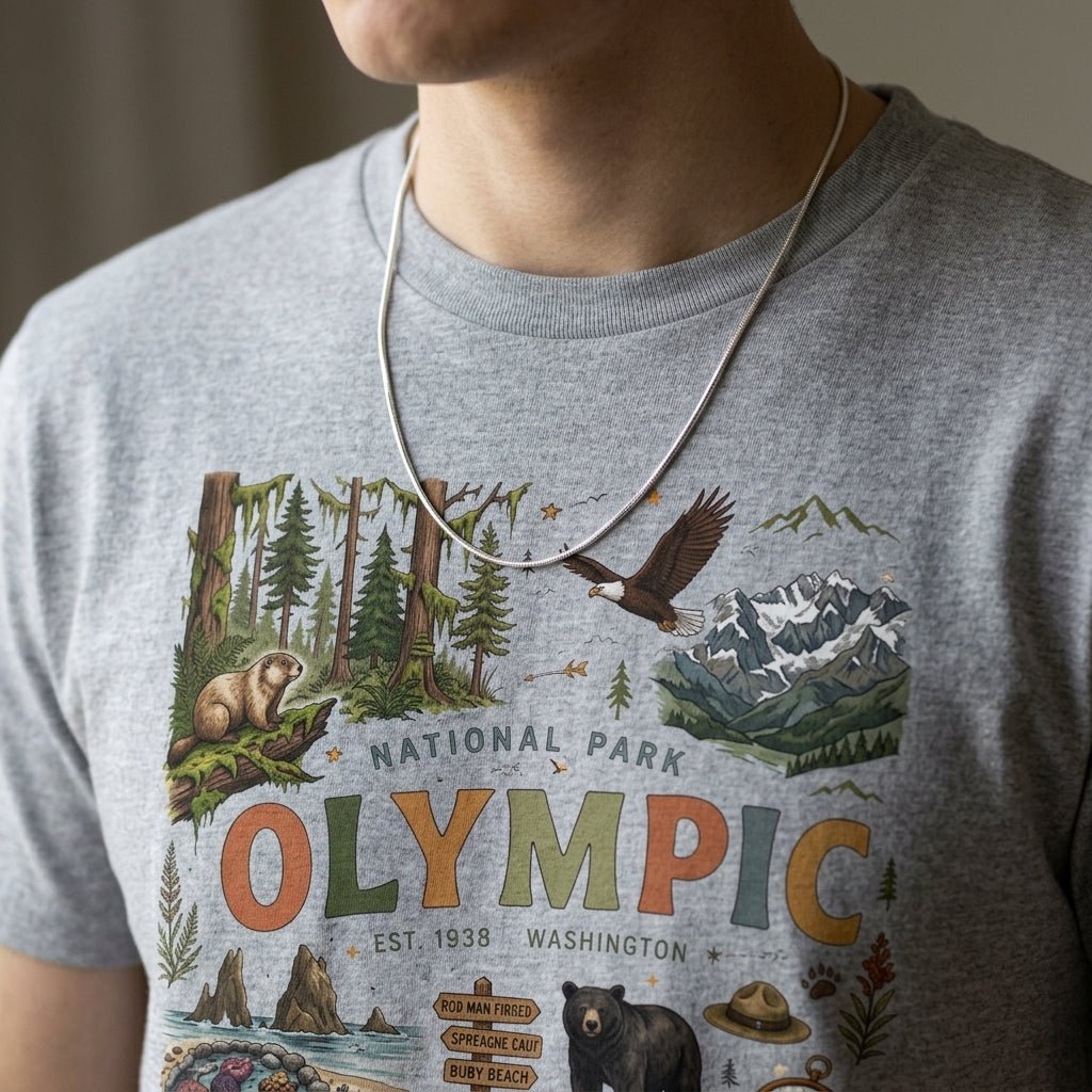 Olympic National Park Vintage 70's Conservation T Shirt