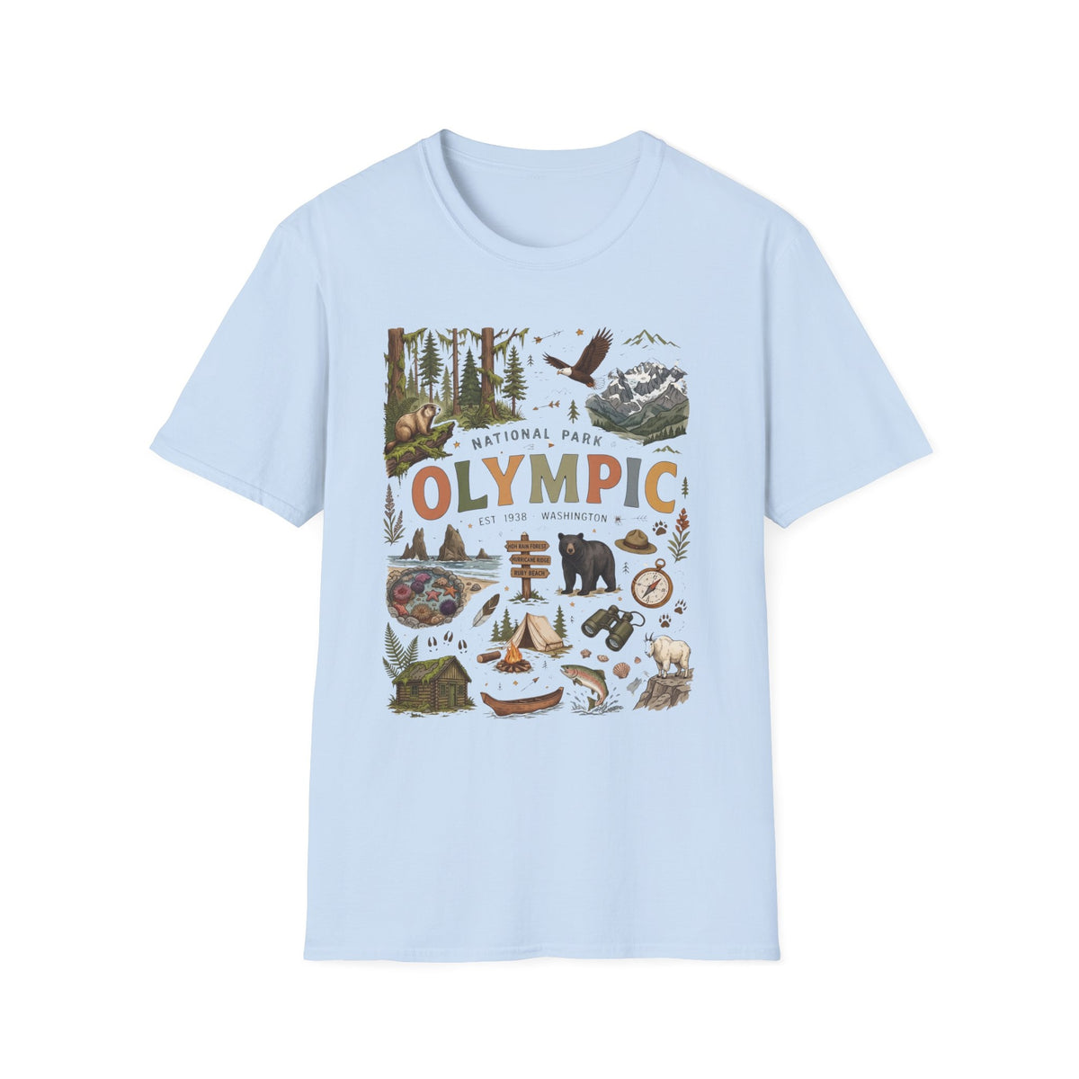 Olympic National Park Vintage 70's Conservation T Shirt