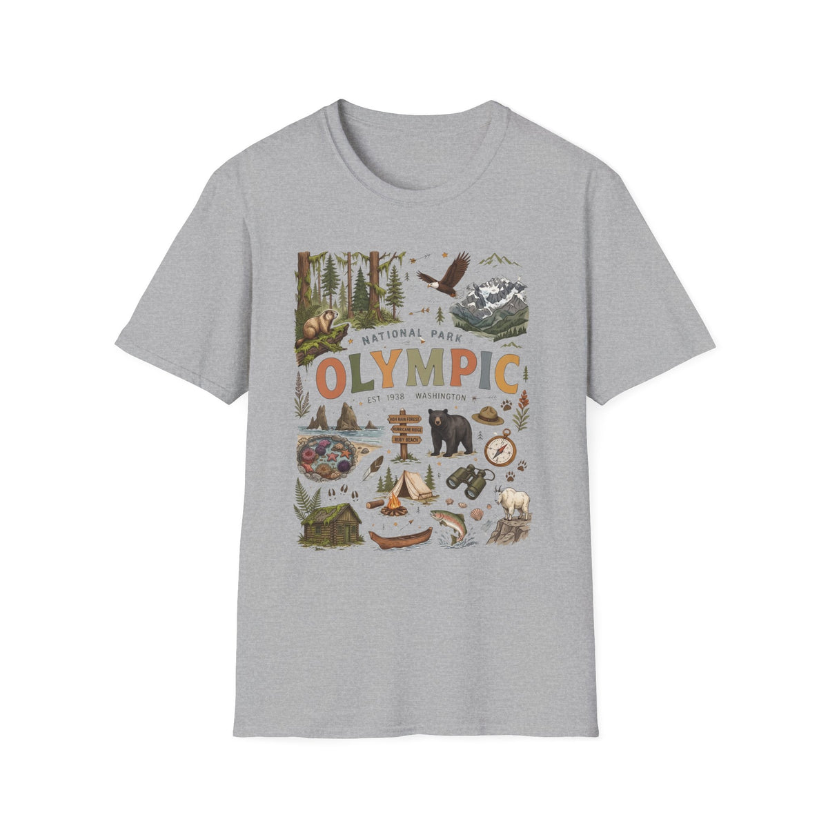 Olympic National Park Vintage 70's Conservation T Shirt