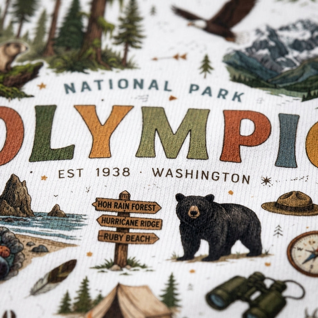 Olympic National Park Vintage 70's Conservation T Shirt