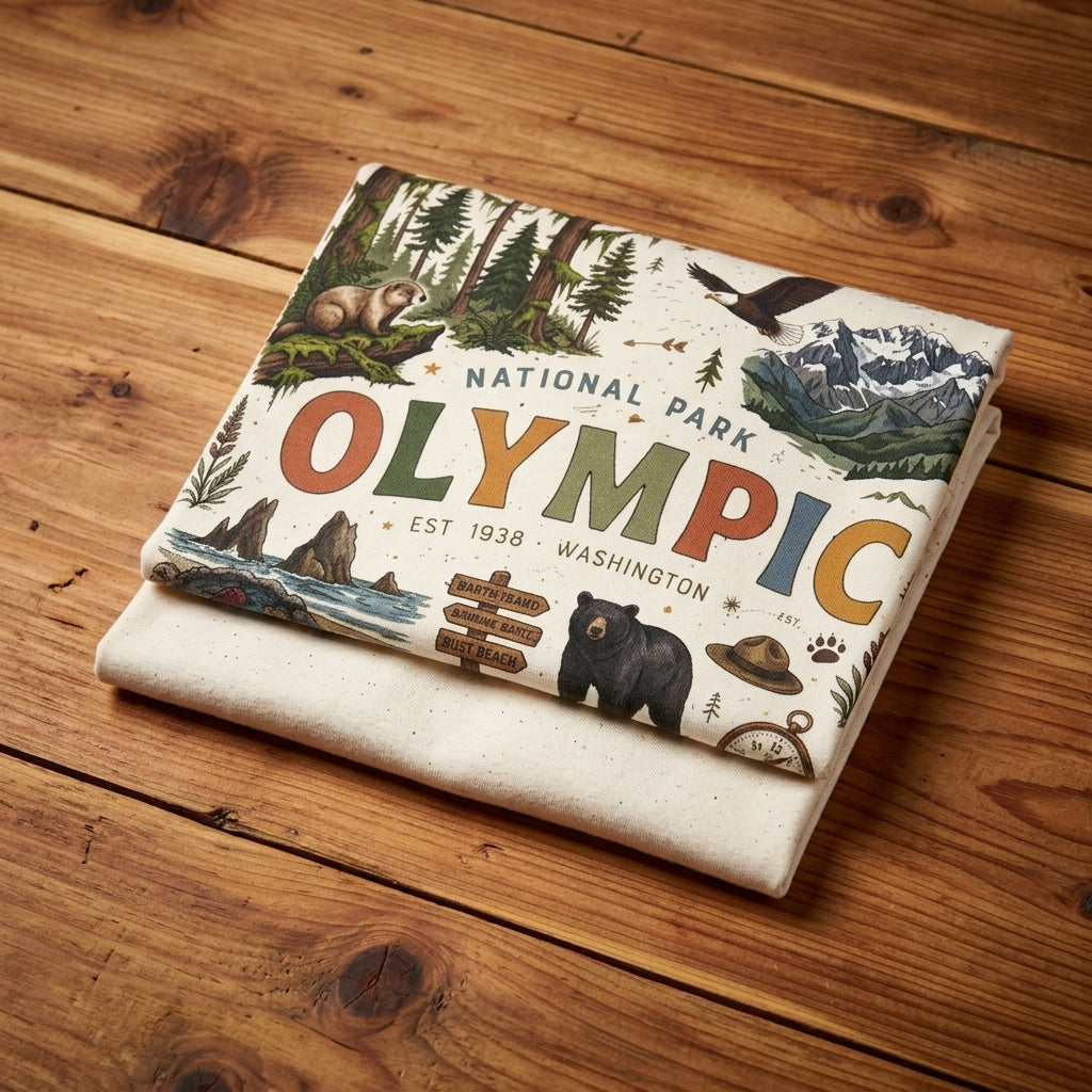 Olympic National Park Vintage 70's Conservation T Shirt