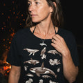 Ocean Wildlife Sketch T-Shirt — Marine Illustration Conservation Tee