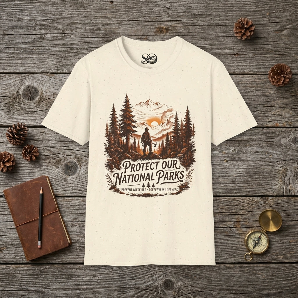 The Protect Our National Parks Firefighter Tee | Wildland Wildlife Conservation T-Shirt