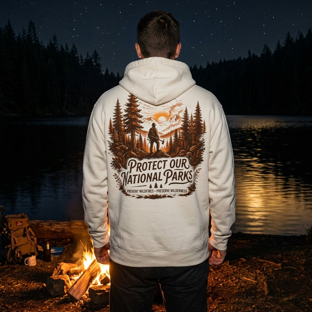 "Protect Our National Parks" Outdoor Wildland Conservation Pullover