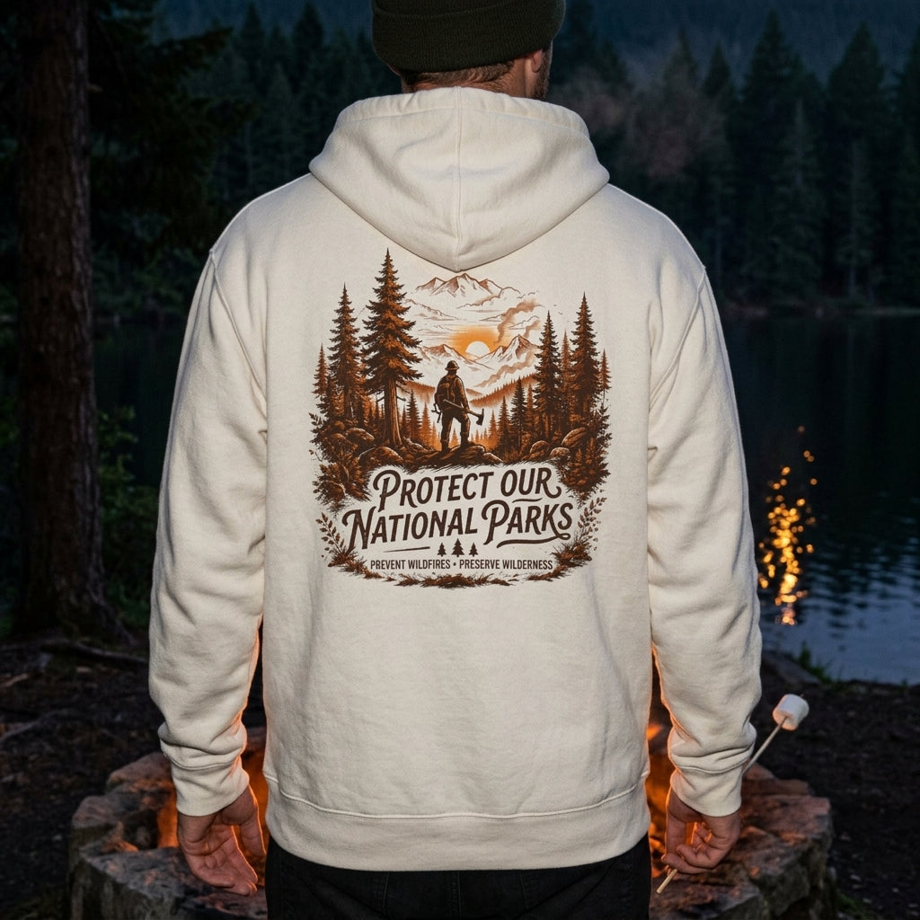 "Protect Our National Parks" Outdoor Wildland Conservation Pullover