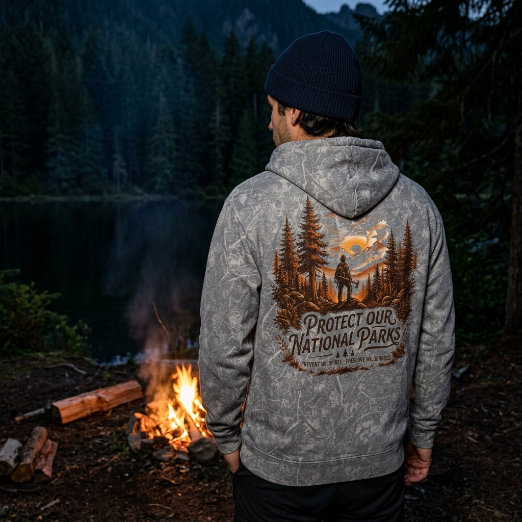"Protect Our National Parks" Outdoor Wildland Conservation Pullover