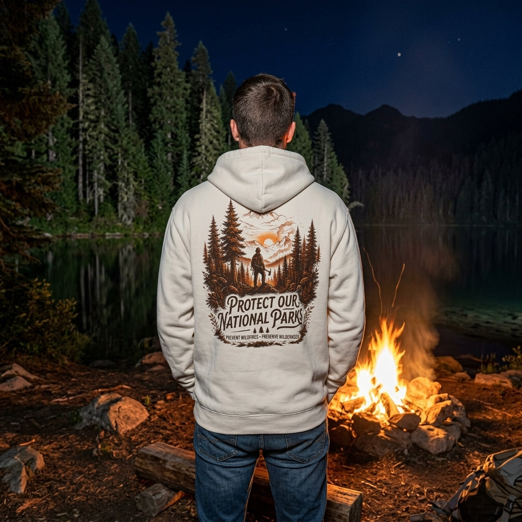 "Protect Our National Parks" Outdoor Wildland Conservation Pullover