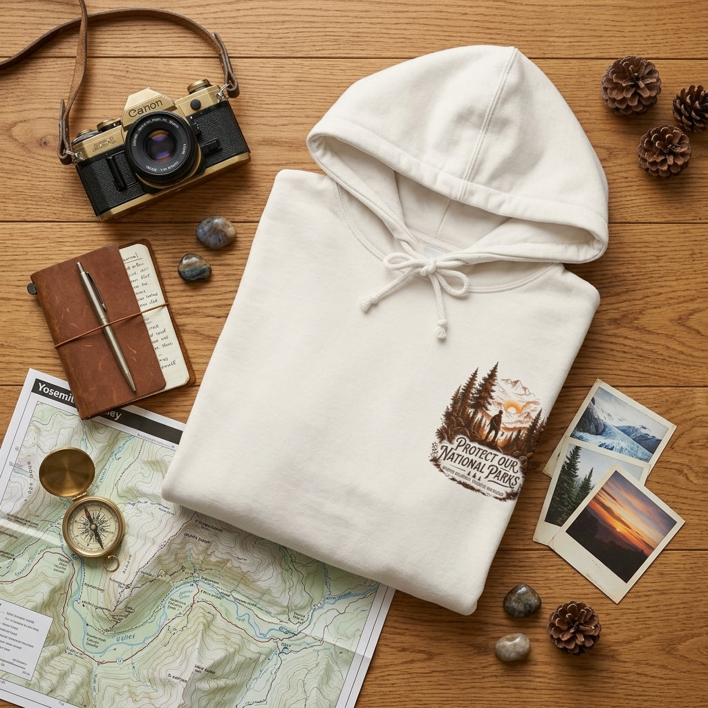 "Protect Our National Parks" Outdoor Wildland Conservation Pullover