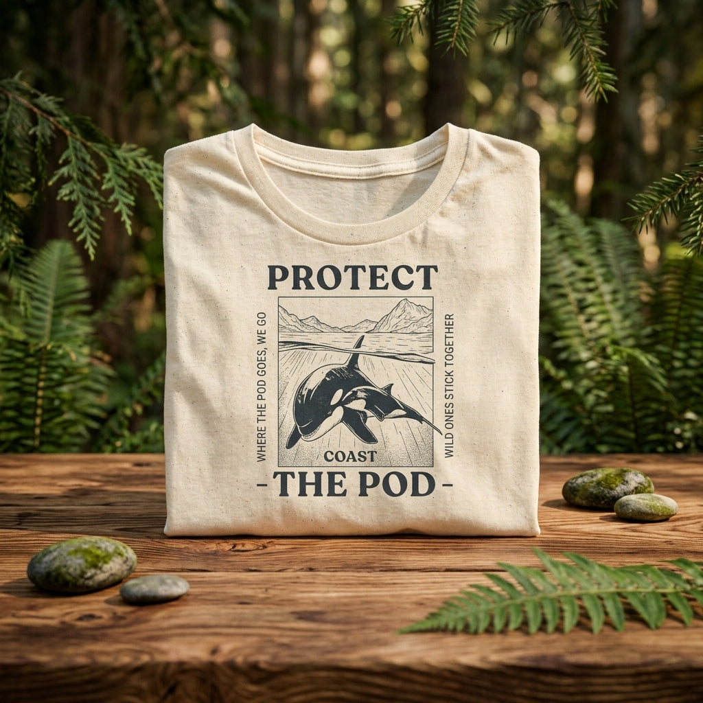 Protect the Pod — Premium Conservation Orca T-Shirt