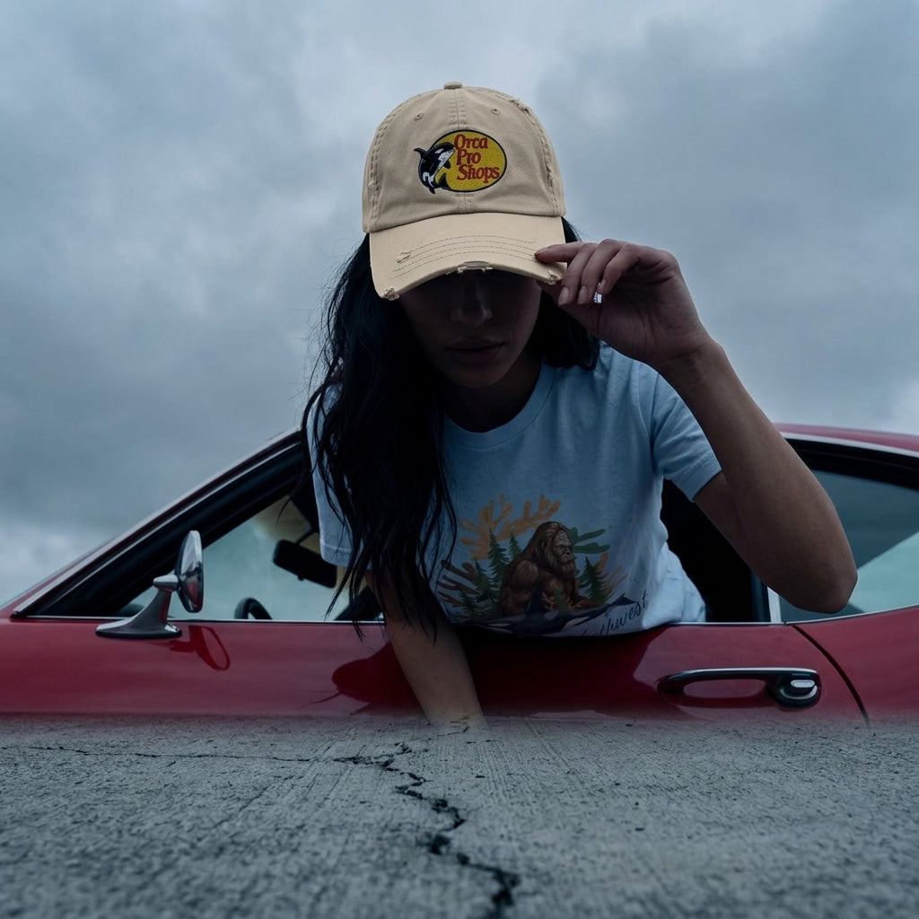 Orca Pro Shops Distressed Embroidered Hat