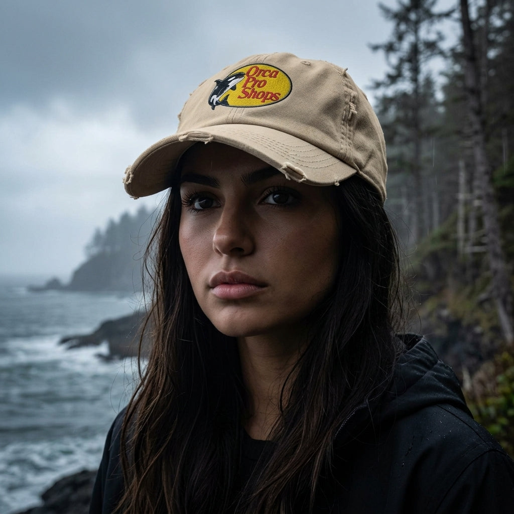 Orca Pro Shops Distressed Embroidered Hat