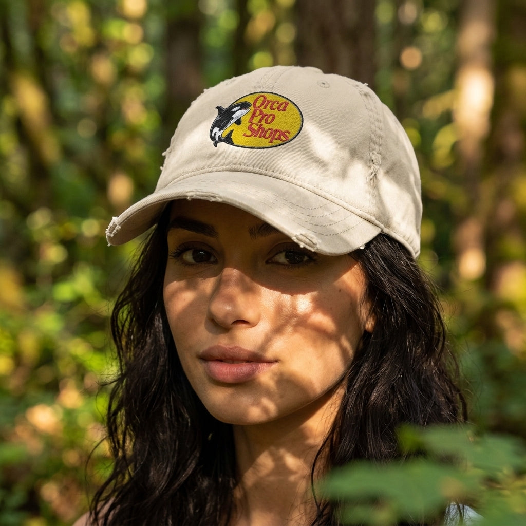 Orca Pro Shops Distressed Embroidered Hat