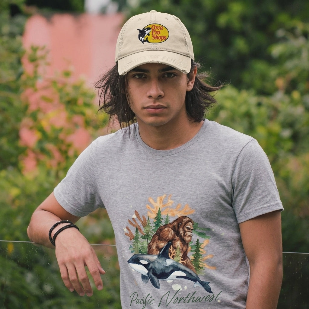 Orca Pro Shops Distressed Embroidered Hat