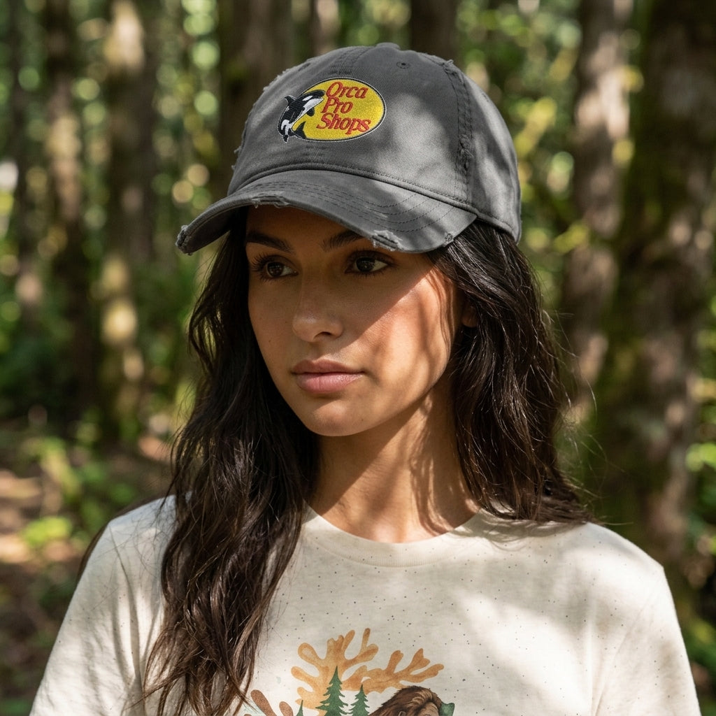 Orca Pro Shops Distressed Embroidered Hat