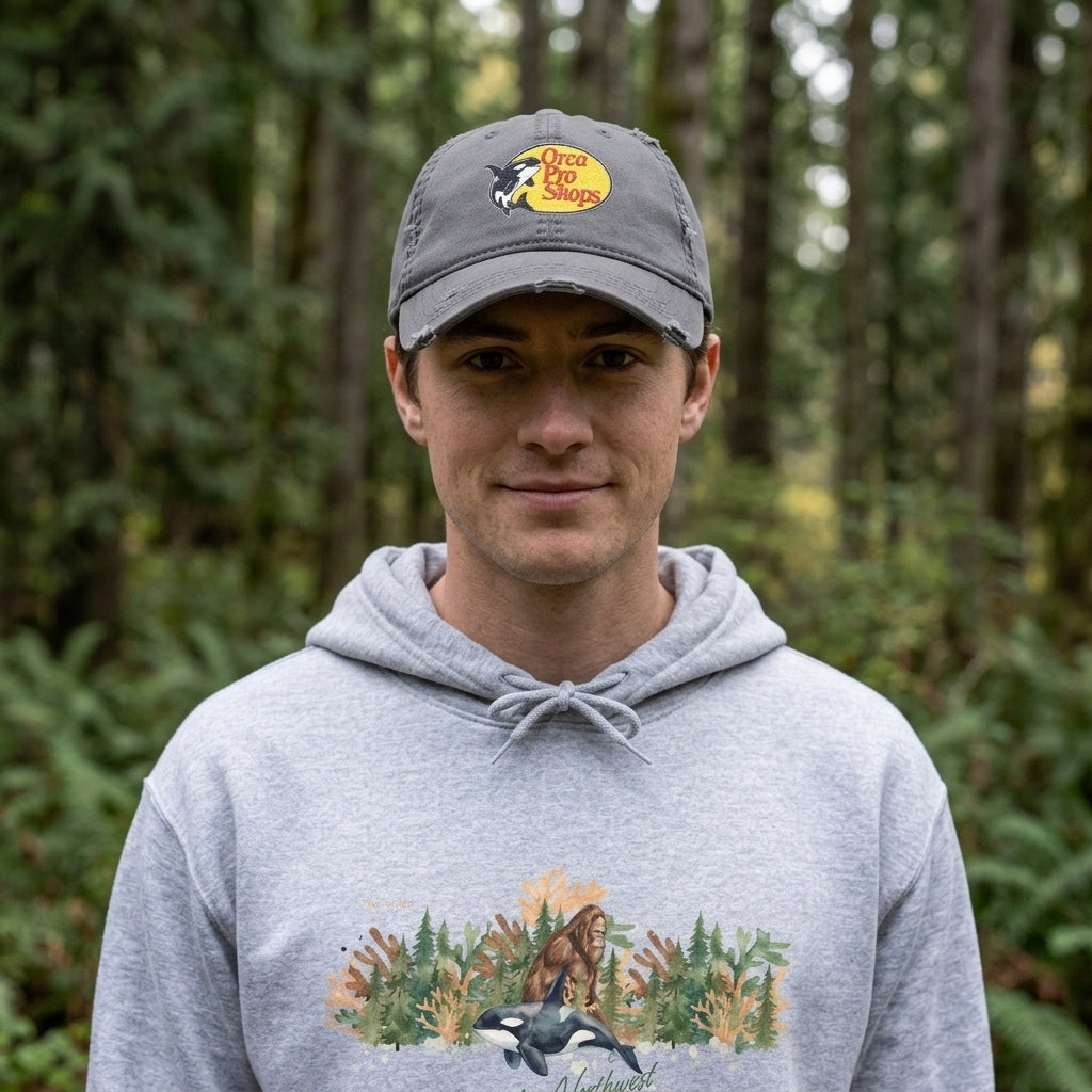 Orca Pro Shops Distressed Embroidered Hat