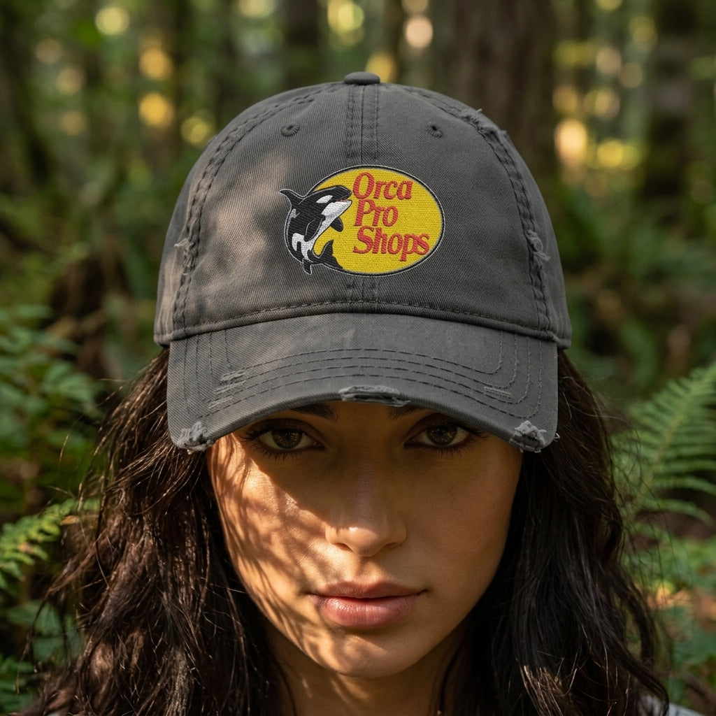 Orca Pro Shops Distressed Embroidered Hat
