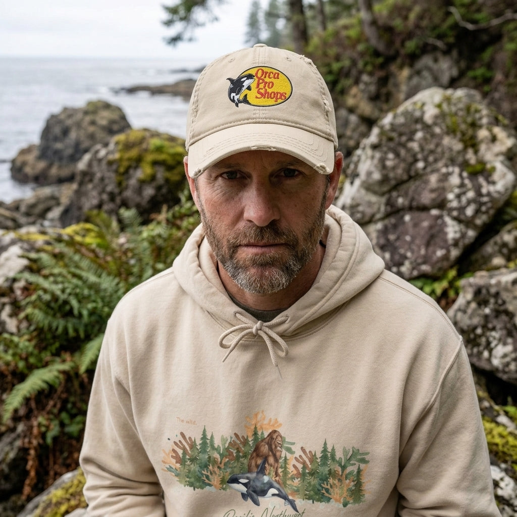 Orca Pro Shops Distressed Embroidered Hat