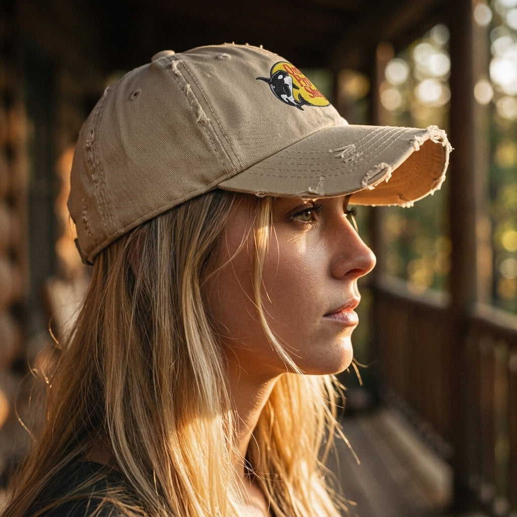 Orca Pro Shops Distressed Embroidered Hat