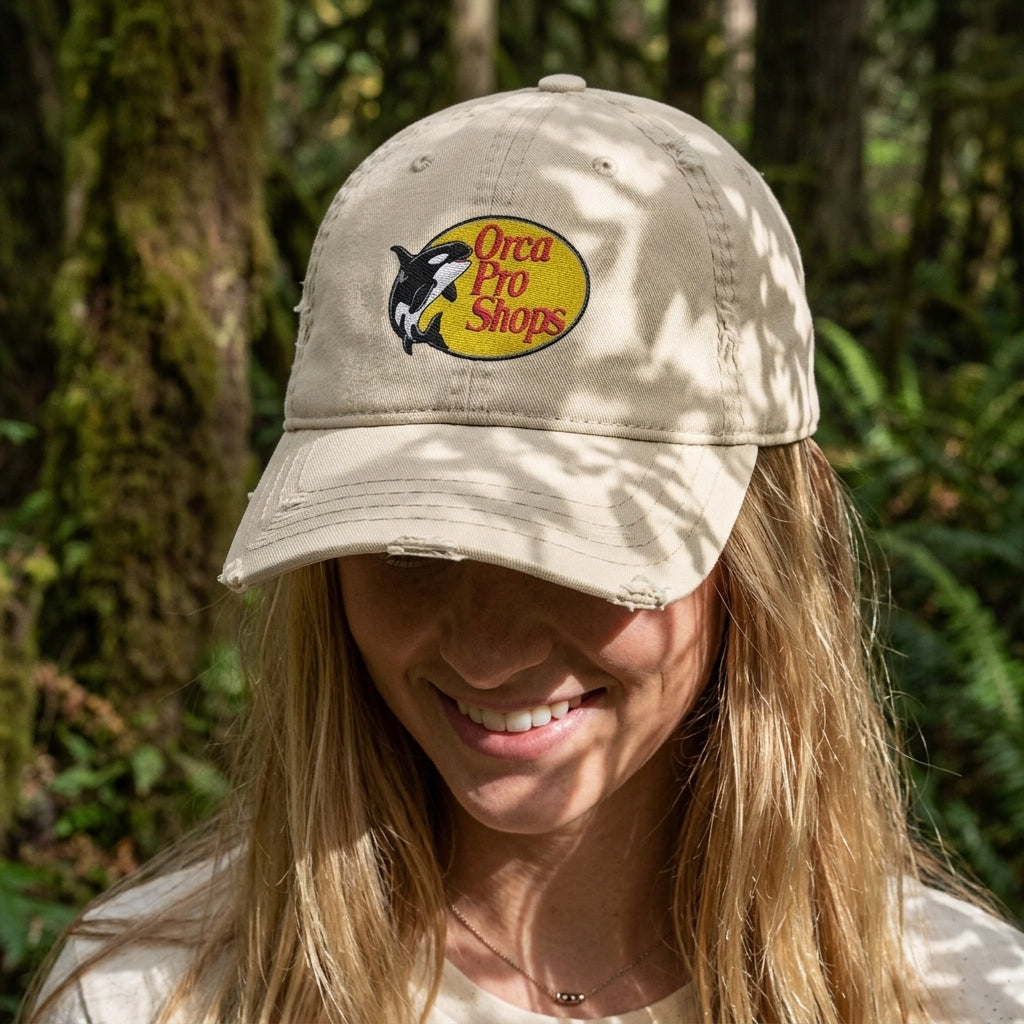 Orca Pro Shops Distressed Embroidered Hat