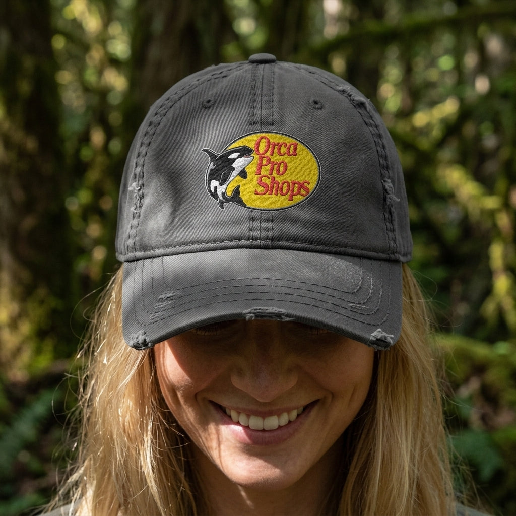 Orca Pro Shops Distressed Embroidered Hat