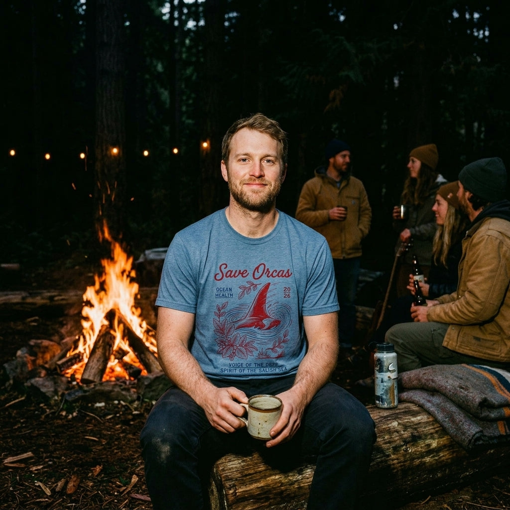 Save Orcas Tee — Ocean Conservation Orca T‑Shirt