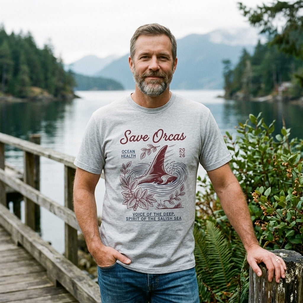 Save Orcas Tee — Ocean Conservation Orca T‑Shirt