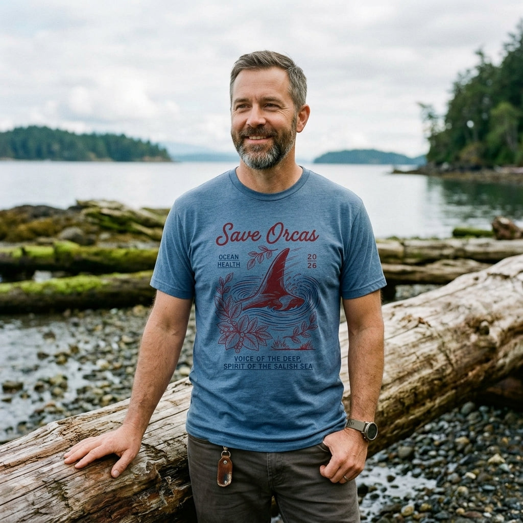 Save Orcas Tee — Ocean Conservation Orca T‑Shirt